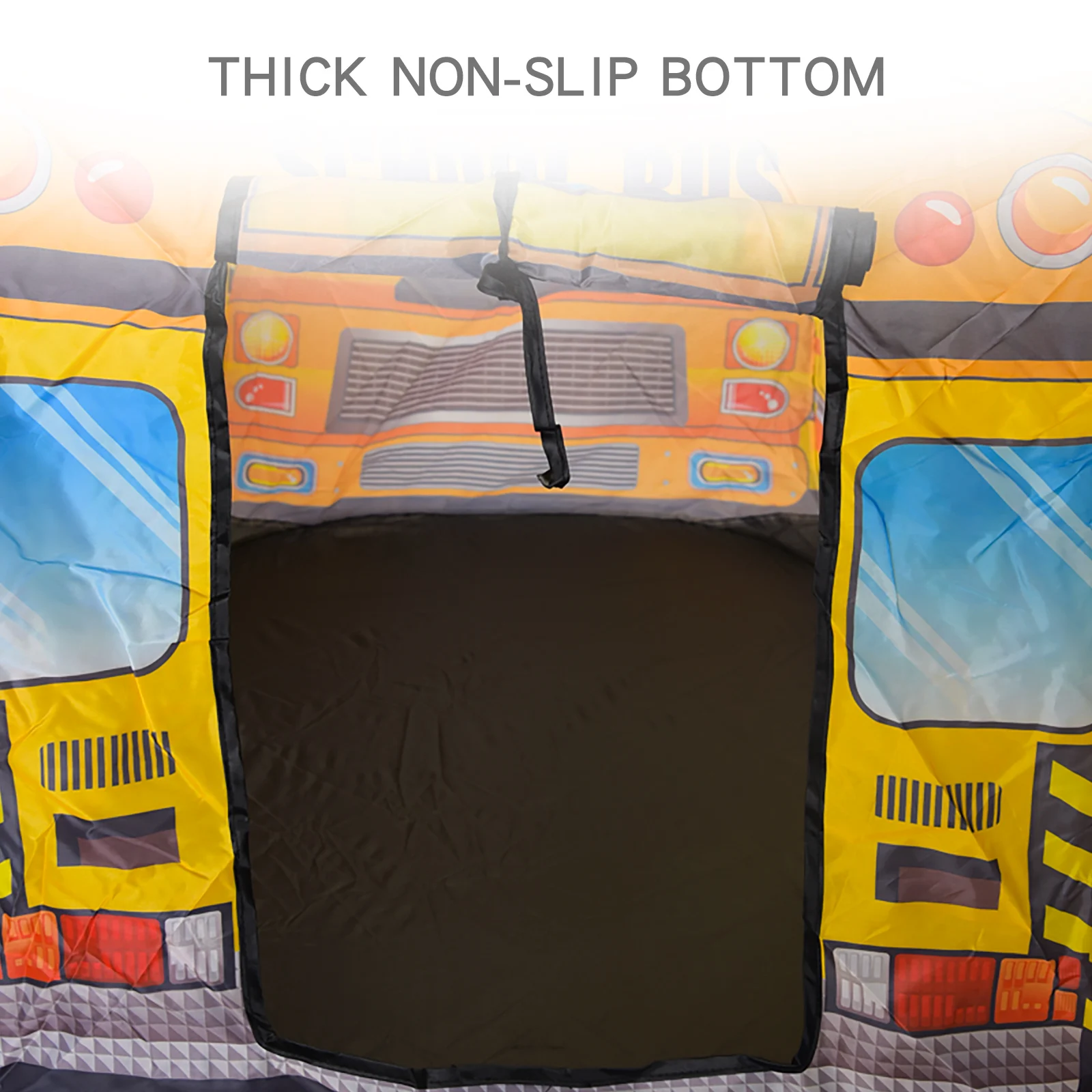 خيمة حافلة مدرسية للأطفال، لعب منزل داخلي، بيت ألعاب للأولاد والبنات، مريح، قابل للطي، بدون تركيب، بيت سيارة، لعبة