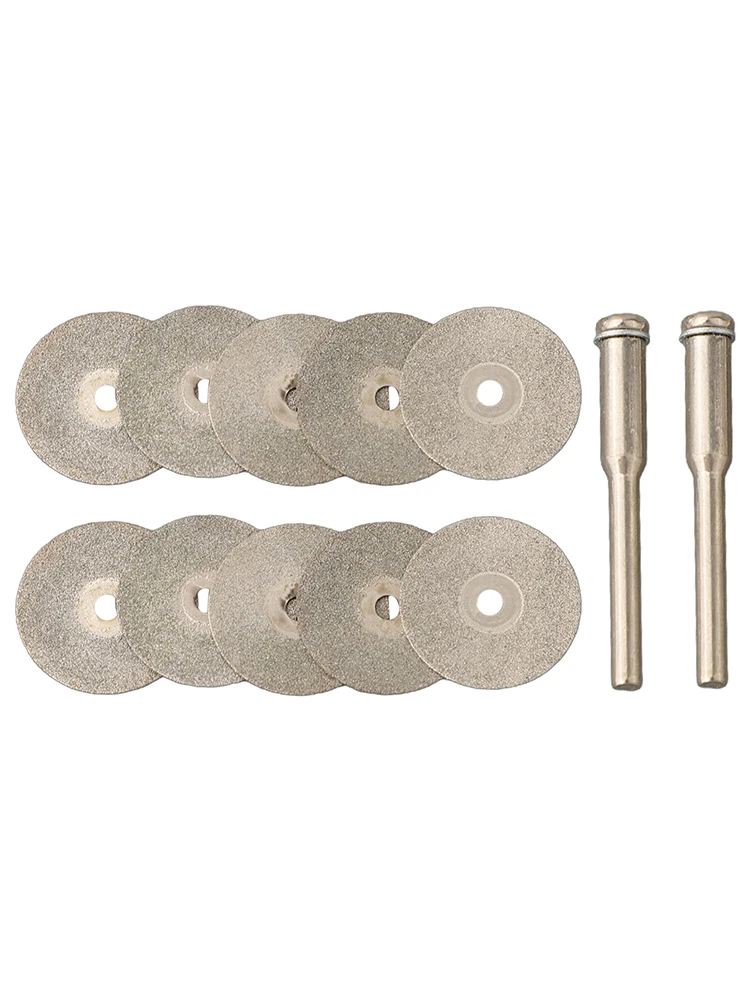 日曜大工用カッティングブレードディスク,高品質,2 xアーバーシャフト,22mm, 10x22mm, 1セットあたり12個,長さ38mm