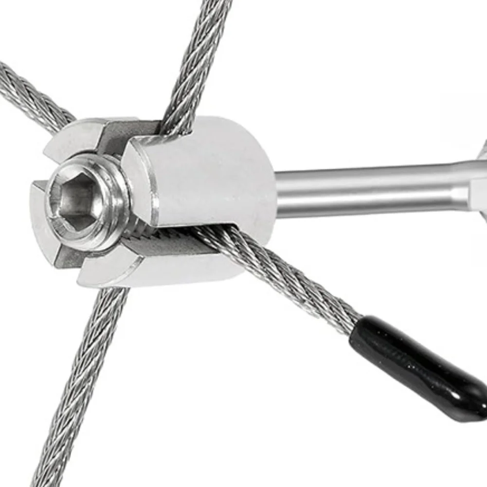 Stainless Steel 304 For Cross Clamp Kit for Climbing Plants on Garden Walls 2mm Wire Rope 12pcs 16m All in One Installation Set