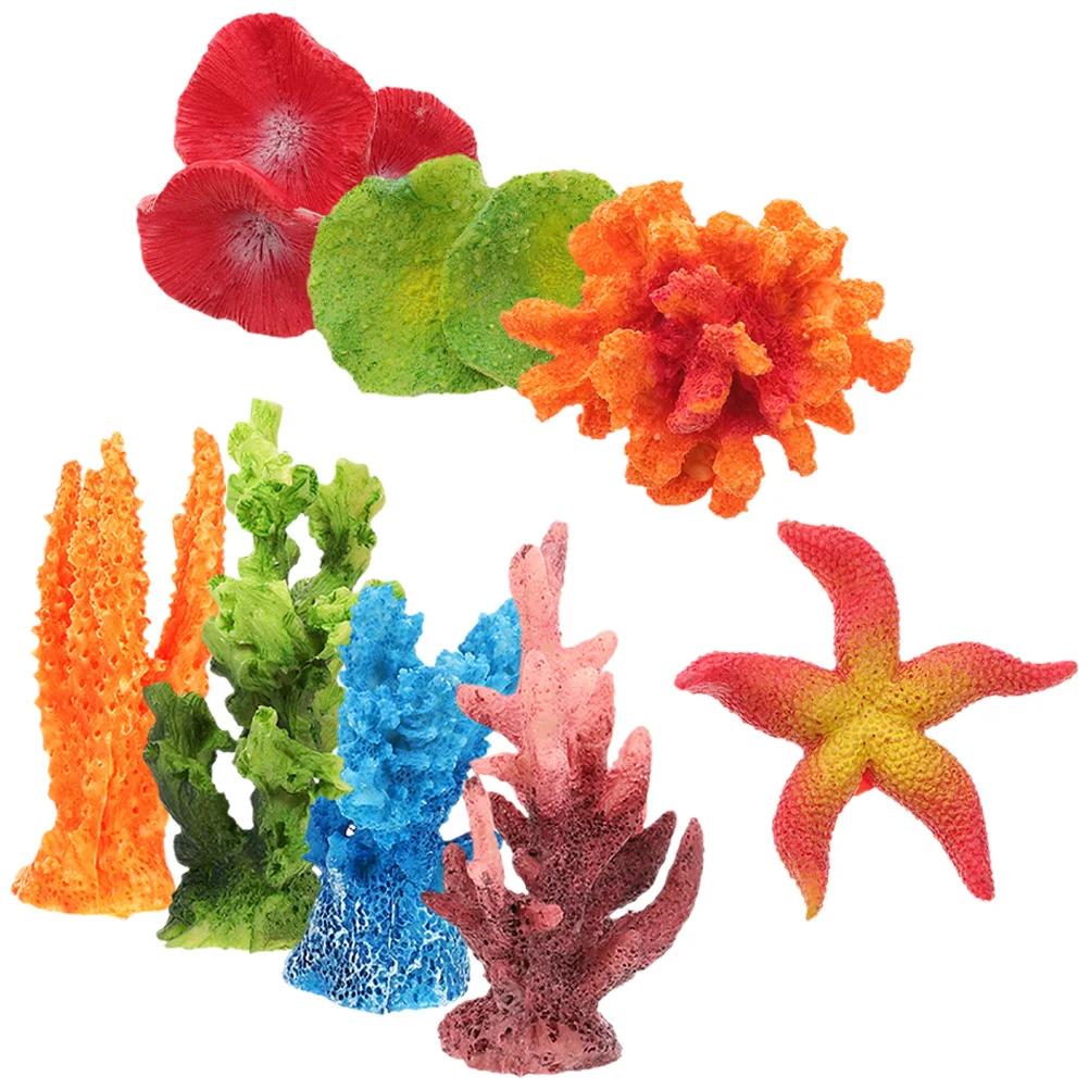 

1Set Artificial Coral Reefs for Fish Tank Wear-Resistant Landscape Corals Marine Organism Aquarium Ornaments Tropical Aquatic