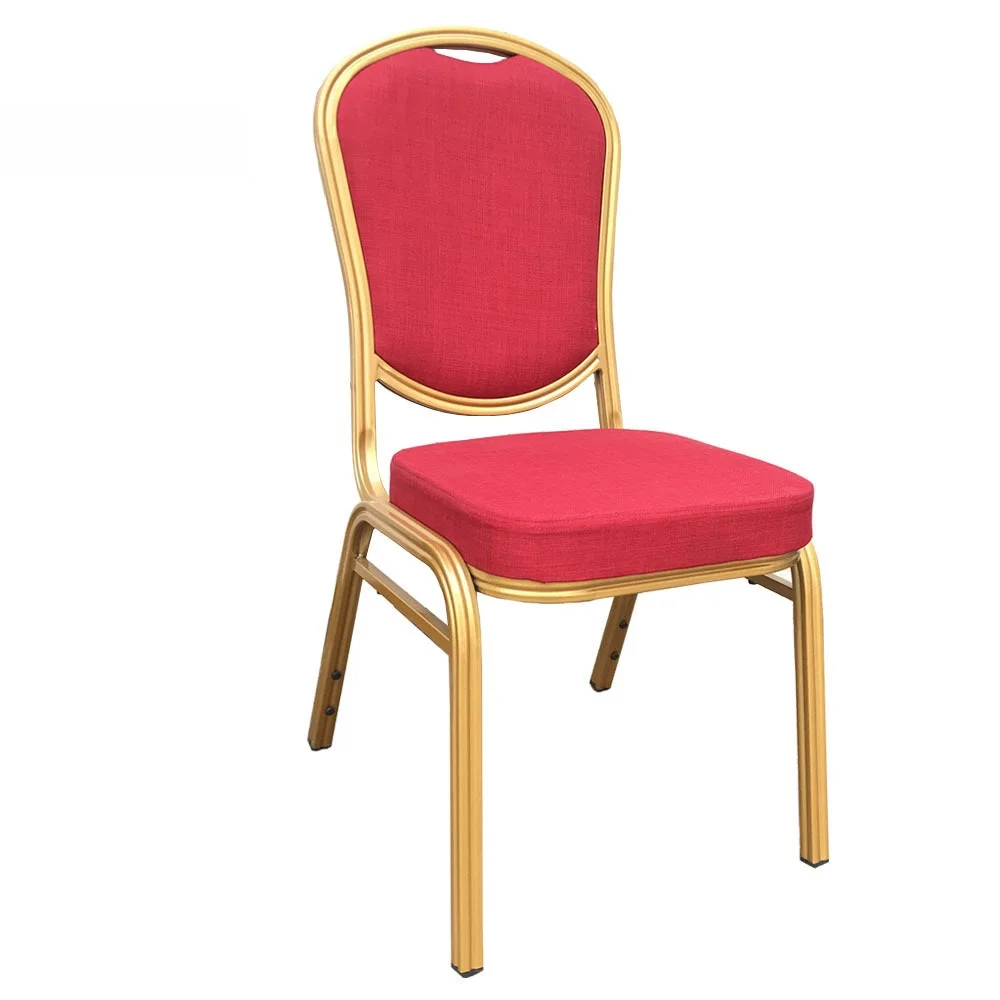 

Hotel Banquet Chair Aluminum Alloy Restaurant Table And Chair Thickened Stereotyped Sponge Conference Chair