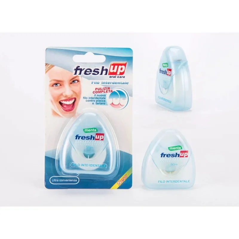 Oral 50 Blue Triangle Floss 15 Metres Conodonts Multicolor Random Oral Hygiene Clean New Dental Floss