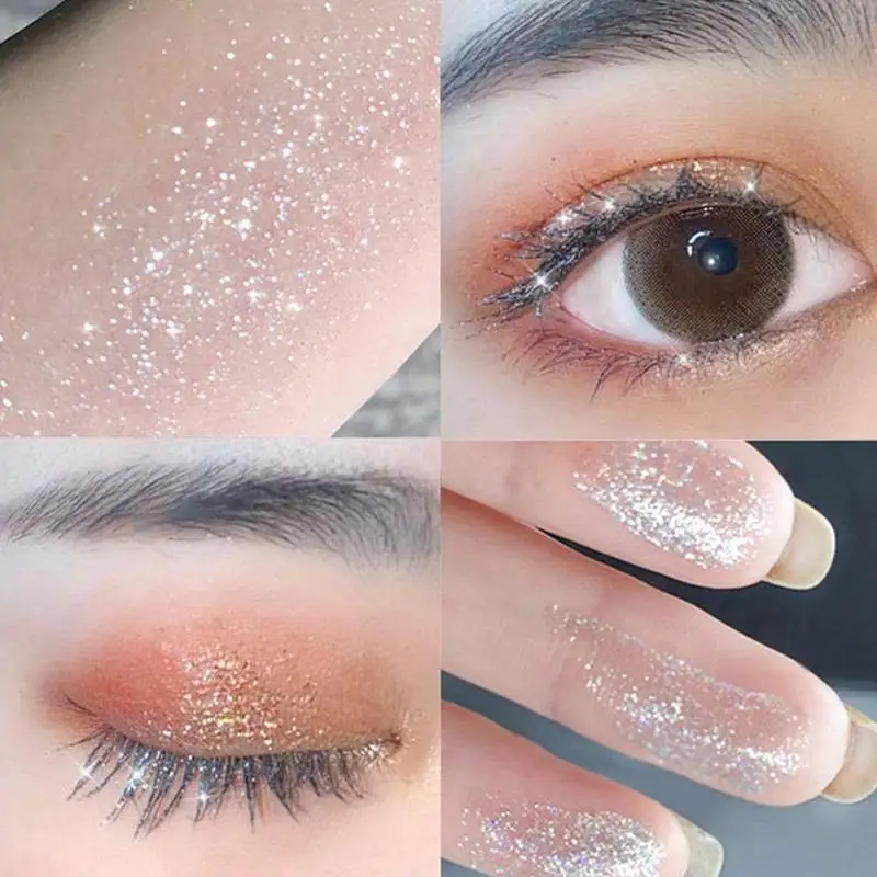 Impermeável cílios ondulação rímel, não-mancha, glitter, diamante, grosso, longo, hidratante, glamouroso, espumante, maquiagem dos olhos