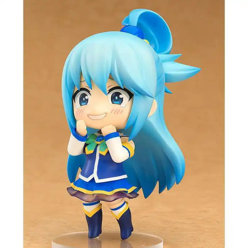 Anime KonoSuba God's Blessing On This Wonderful World Aqua Action Figure PVC Aqua Face Changing Model Toy Doll Desktop Ornament