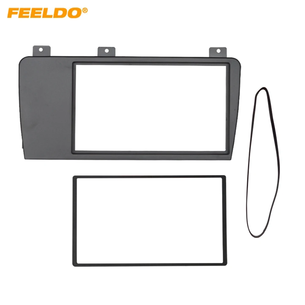 

Автомобильный радиоприемник FEELDO 2DIN, панель рамы для Volvo XC70/V70/S60 2004-2007, комплект стереоприборной панели, DVD-рамка + центральная часть управления переменным током # 7140