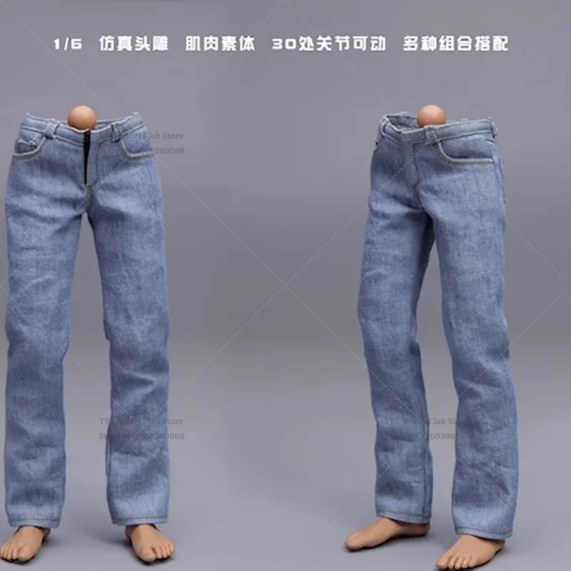 BBOTOYS XM2407 A/B/C 1/6 스케일 남성 의류 젊고 위험한 시리즈 스트레이트 레그 청바지 12인치 액션 피규어 군인용