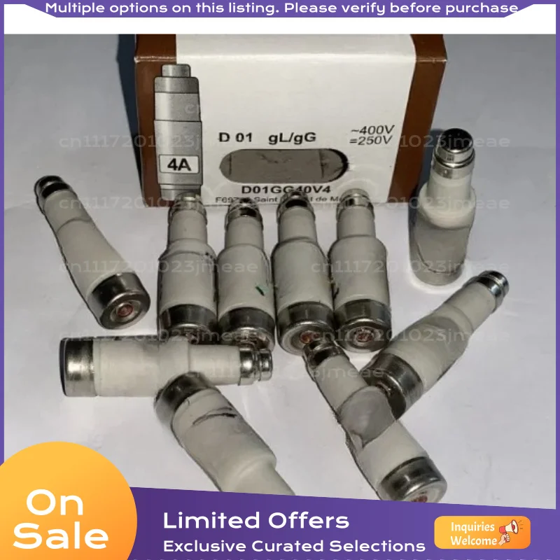 10PCS Mersen D01GG40V2 D01GG40V4 D01GG40V6 D01GG40V10 D01GG40V13 D01GG40V16 400VAC Fuse Link Industrial Fuse