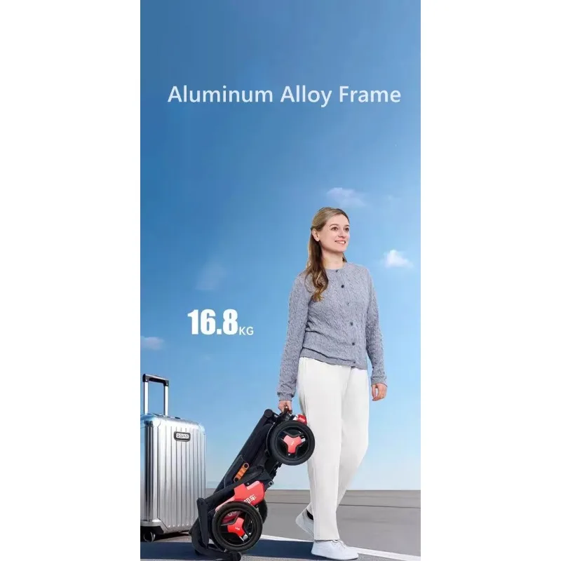 Ultralight  Intelligent Travel Electric Scooter Lithium Battery Airplane Lightweight 4 Wheels Foldable Mobility Scooter
