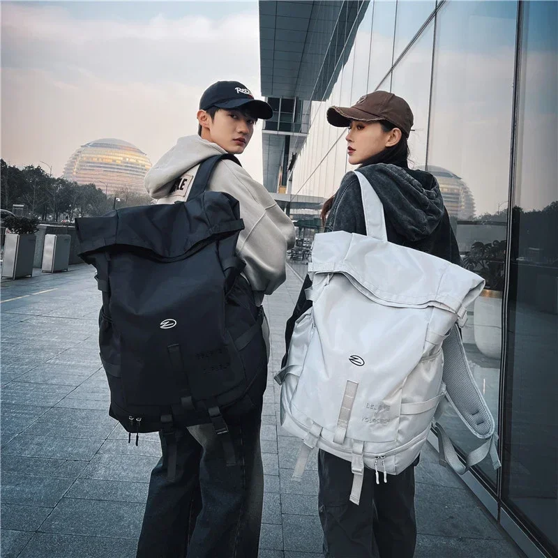 High Street Backpack for Men Fashion Outdoor Backpack Women New Streetwear Bags Leisure Unisex Couple Large Capacity Backpacks