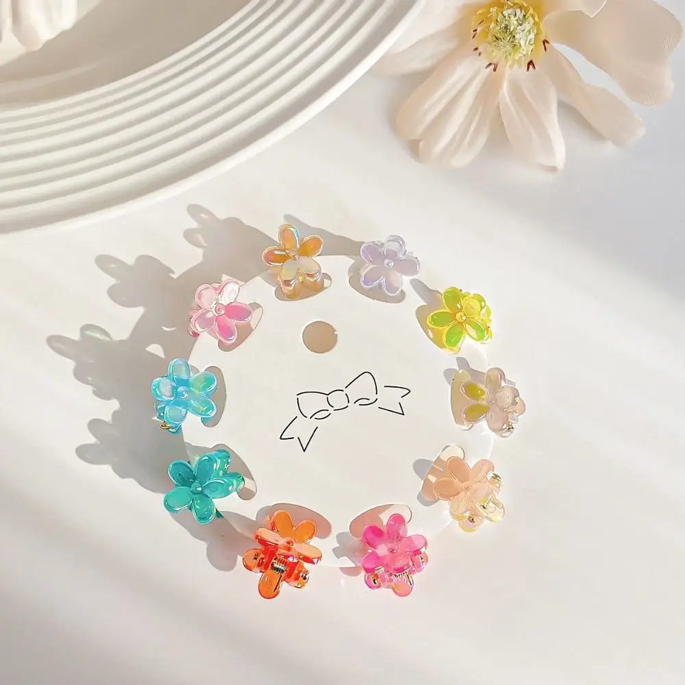 Hair Accessories Mini Hair Claw Transparent Hair Clip Star Hair Crab Clip Hair Ornaments Barrettes Flower Mini Hair Claw