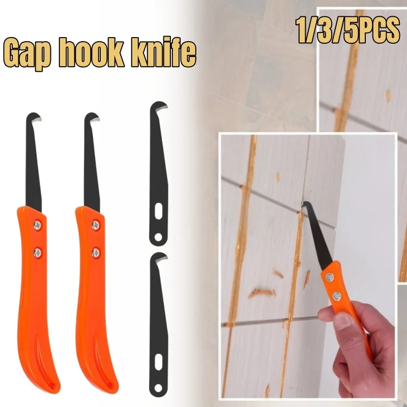 Gap Hook Knife Professional Tile Repair Caulking Finisher Steel Head Old Cement Cleaner Seam Notcher Dust Removal Hand Tool