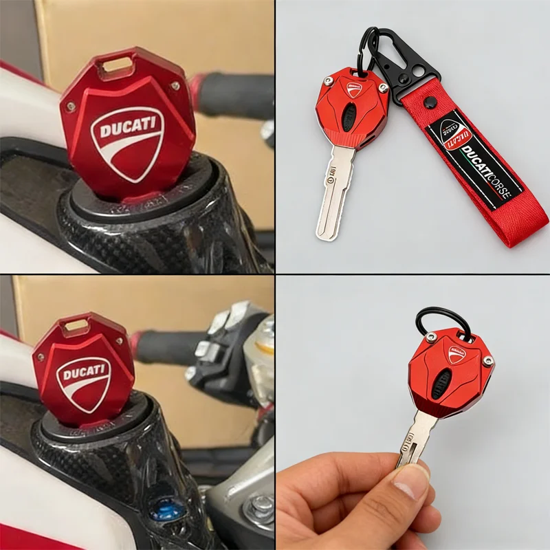Funda para llave de motocicleta, Protector de llaves para DUCATI Streetfighter V4 SP V2 PANIGALE V2 V4 SP Ducati, accesorios
