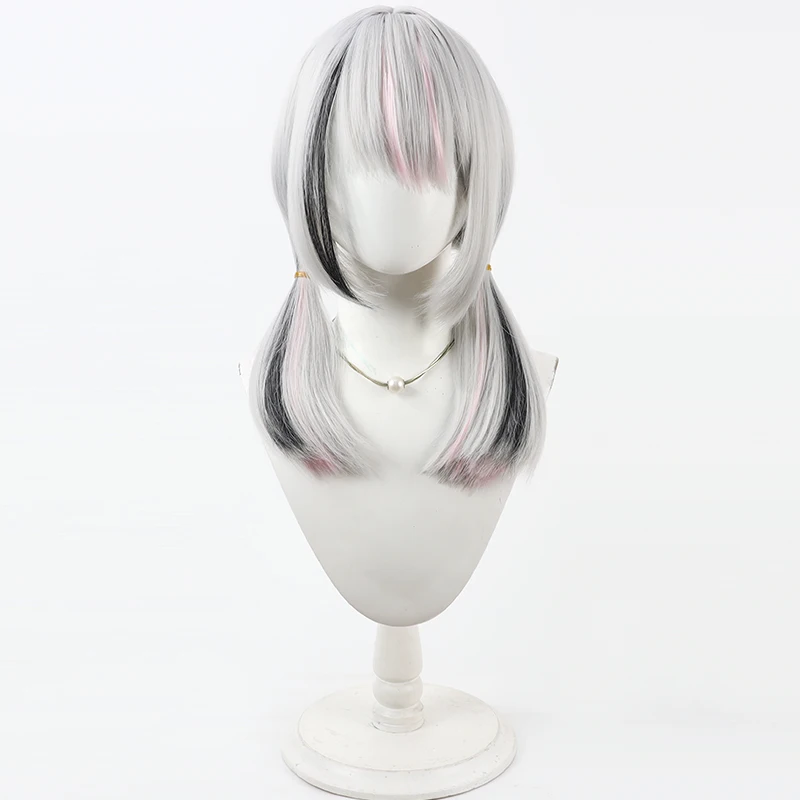 Virtual YouTube Vtuber Kongcheng Saina Cosplay Wig Halloween Carnival Party Props Synthetic Hair Heat Resistant Fiber + Wig Cap