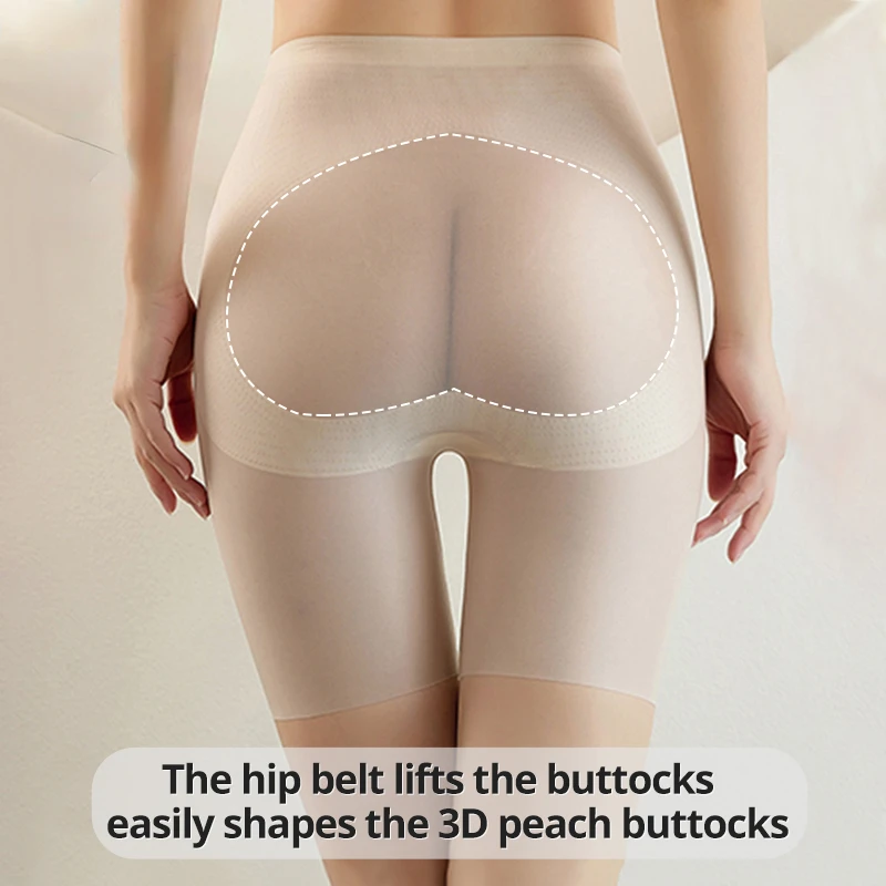 Ultra Thin Silky Safety Shorts Tummy Control Panties Women Hight Waist Belly Shaper Slimming Underwear Breathable Hip Lift Pants