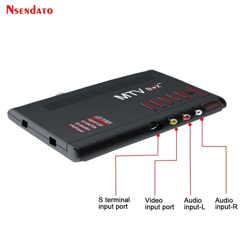 Digital MTV LCD Box Computer To VGA S-Video Analog TV Program Receiver Tuner LCD Monitor PAL NTSC For DVD/PDP/PS2,Dropshipping