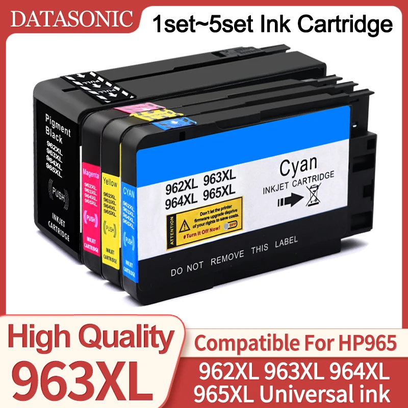 

1 ~ 5 комплектов, совместимый картридж HP 963XL 964XL 965XL 962XL для HP OfficeJet Pro 9010 9012 9013 9015 9016 9019 9020 9023 9025