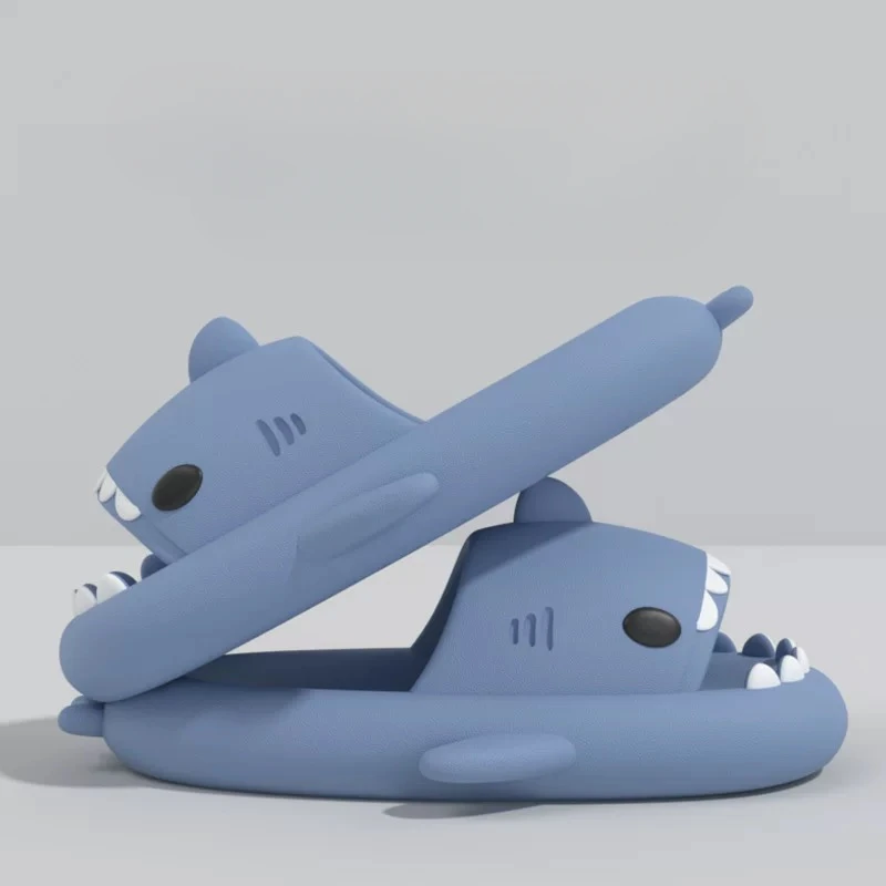 Unisex Shark Slippers Women New Summer Home Flip Flops Men Non-Slip Solid Color Couple Sandal Outdoor Cool Indoor Funny Slippers