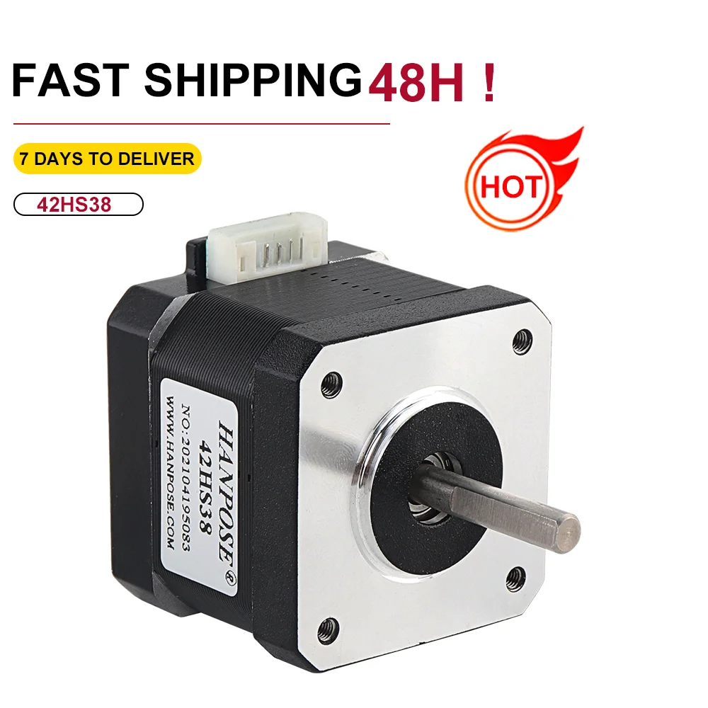 

1PCS Nema17 Stepper Motor 38MM 40N.CM 1.5A 42HS38 motor 4-lead for 3D printer CNC 42 motor Nema17 motor