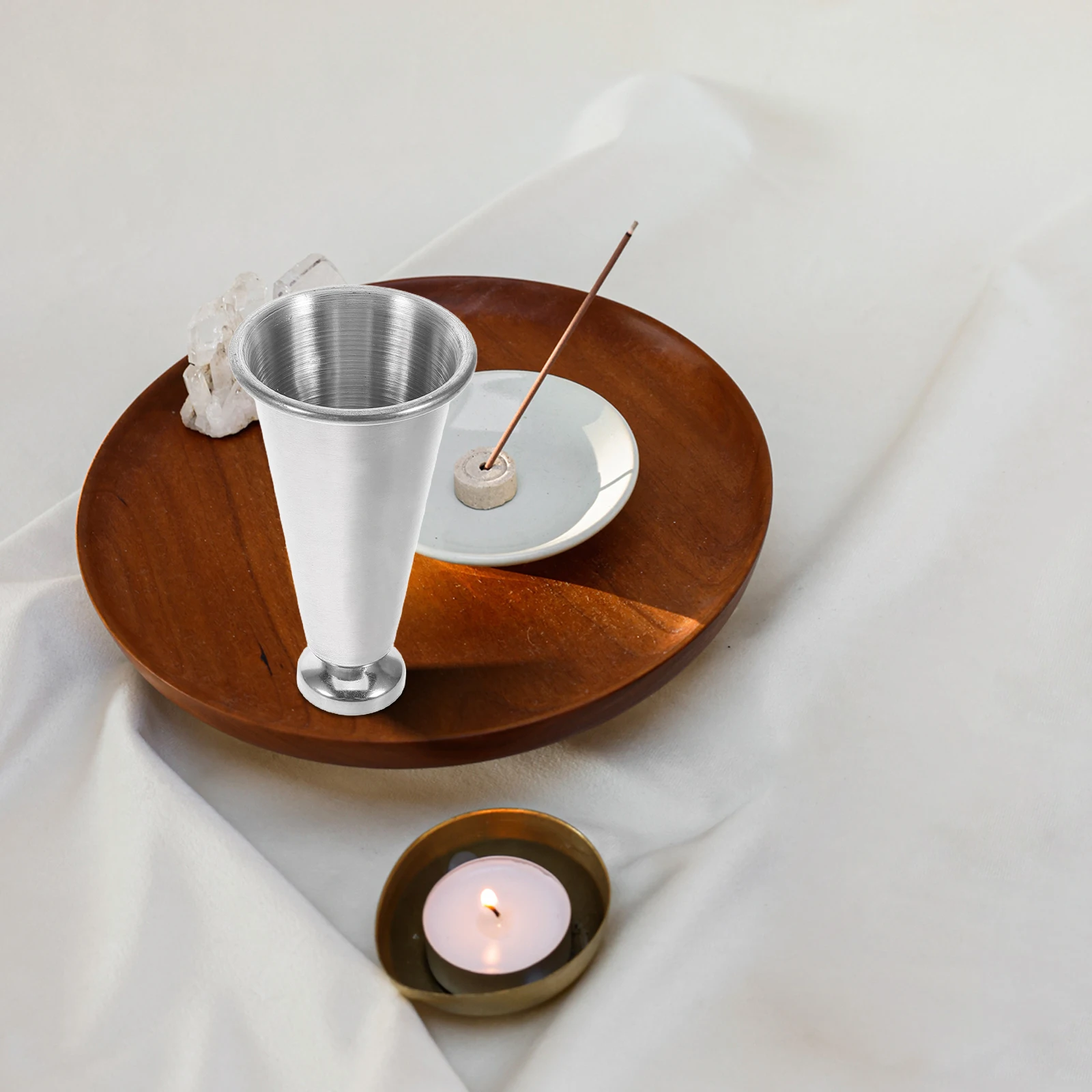 

5 Pcs Holy Tableware Water Holder Wine Glass Espresso Shot Cup Stainless Steel Home Communion Cups Tray
