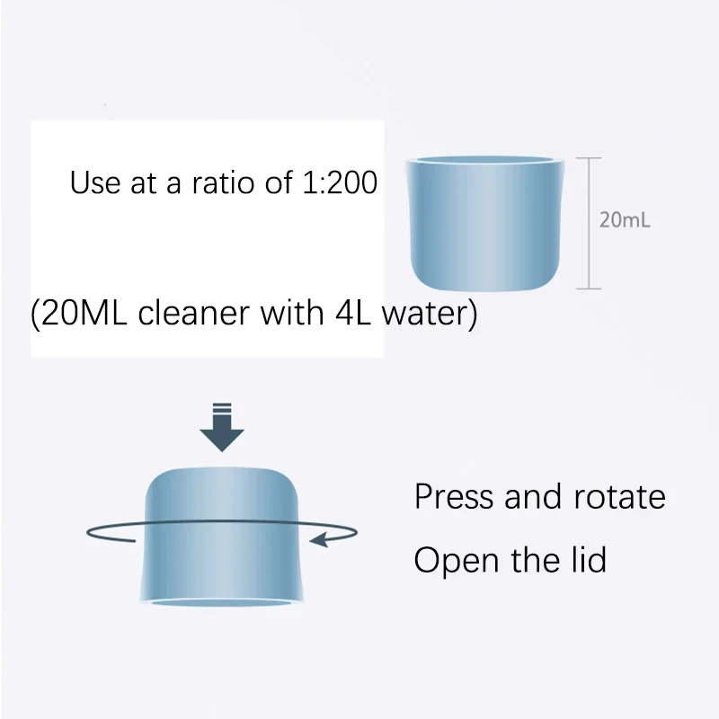 Original Floor Cleaning Solution Roborock S7 MaxV Ultra S7 Pro Ultra S7 S8 S8 PLUS S8+ S8 Pro Ultra Parts 1L Robot Accessories