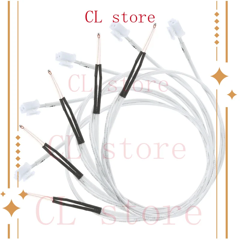 3pcs for Anet A8 plus ET4 NTC 3950 Thermistor Sensor 100K 1 Meter Wiring Cable Pin Head for ET4 ET4X ET4PRO ET5 3D Printer parts