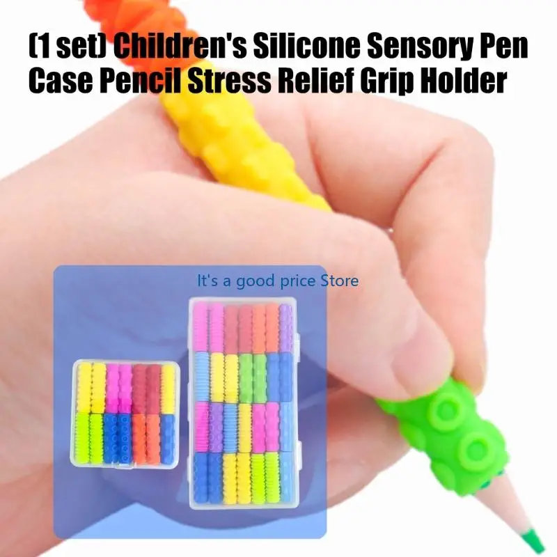 14/82pcs كتابة مكتبات مريحة القلم قبضة السيليكون الناعم قبضة القلم قبضة القلم قبضة القلم.