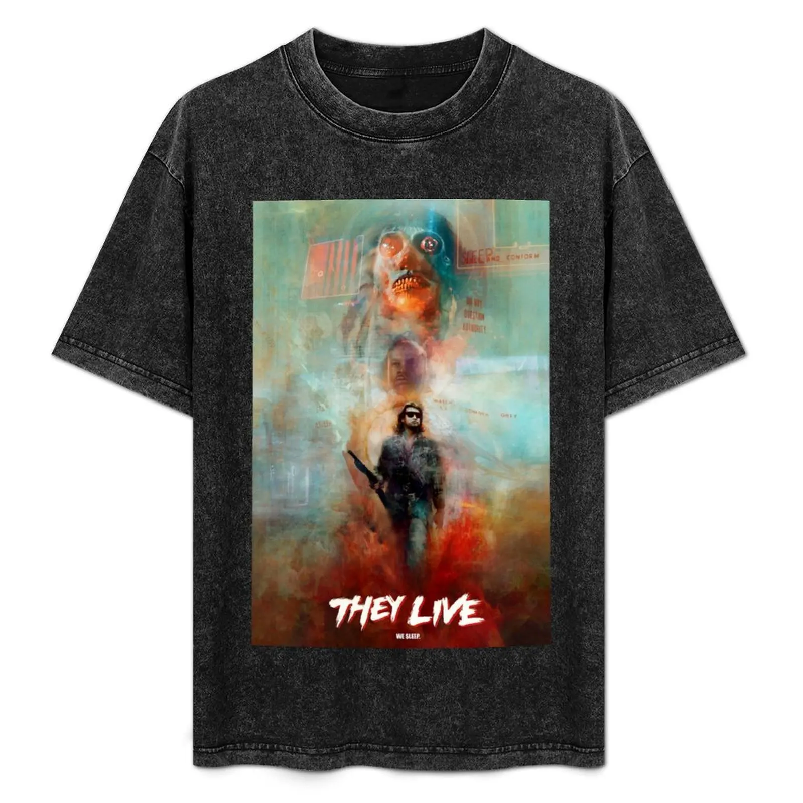 

They live, we sleep T-Shirt Basic Solid Tee for Daily Use