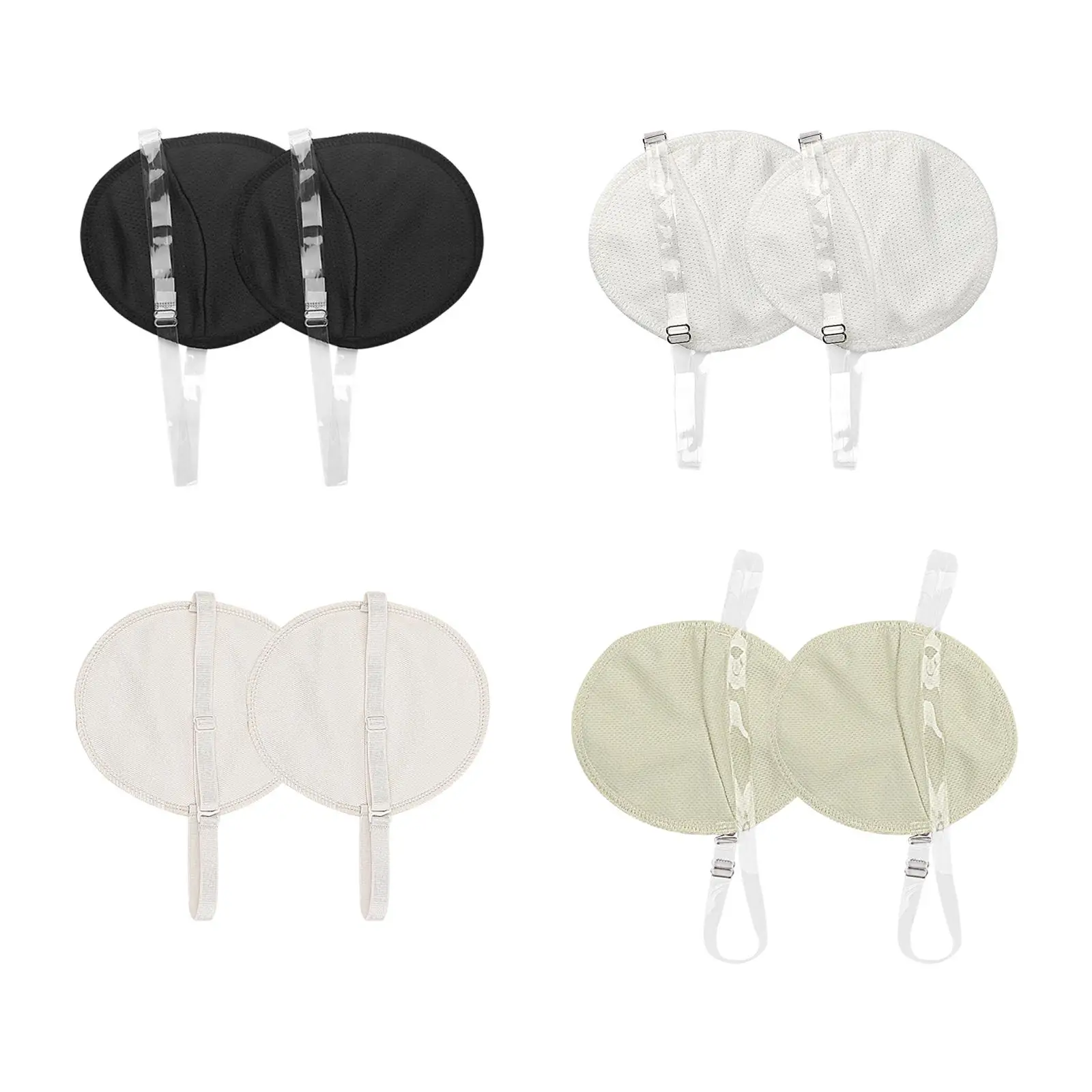 2x وسادة عرق تحت الإبط مع حزام كتف غير مرئي وقابل لإعادة الاستخدام وقابل للتنفس وهدايا مريحة وسادة عرق الإبط ممتصة للعرق