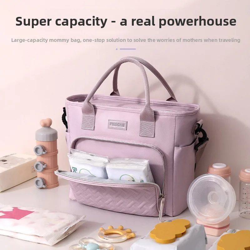 

Сумка для мамы большой вместимости, сумка для крепления на коляску, термосумка, повседневная стильная сумка через плечо для путешествий, женская сумка-тоут