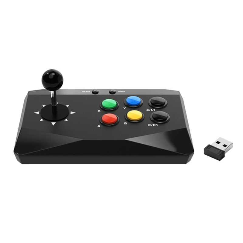 

Arcade Stick for PC Game Console Accessories Support 2.4G Receiver Vintage Arcade Stick Game Keyboard