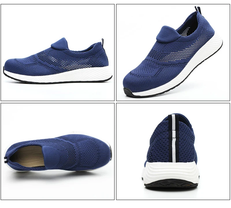 Sommer Leichte Arbeits Turnschuhe Stahl Kappe Männer Frauen Tennis Arbeit Sicherheits Schuhe Atmungsaktive Bau Schuhe Arbeit Stiefel Schuhe – Detail 5