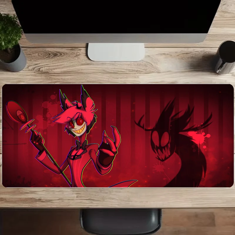 

Коврик для мыши Speed Компьютерный стол HAZBIN HOTEL Настольный коврик Игровые коврики 900 × 400 Ковер Xxl Коврик для мыши Ноутбук Геймер Настройка Украшение