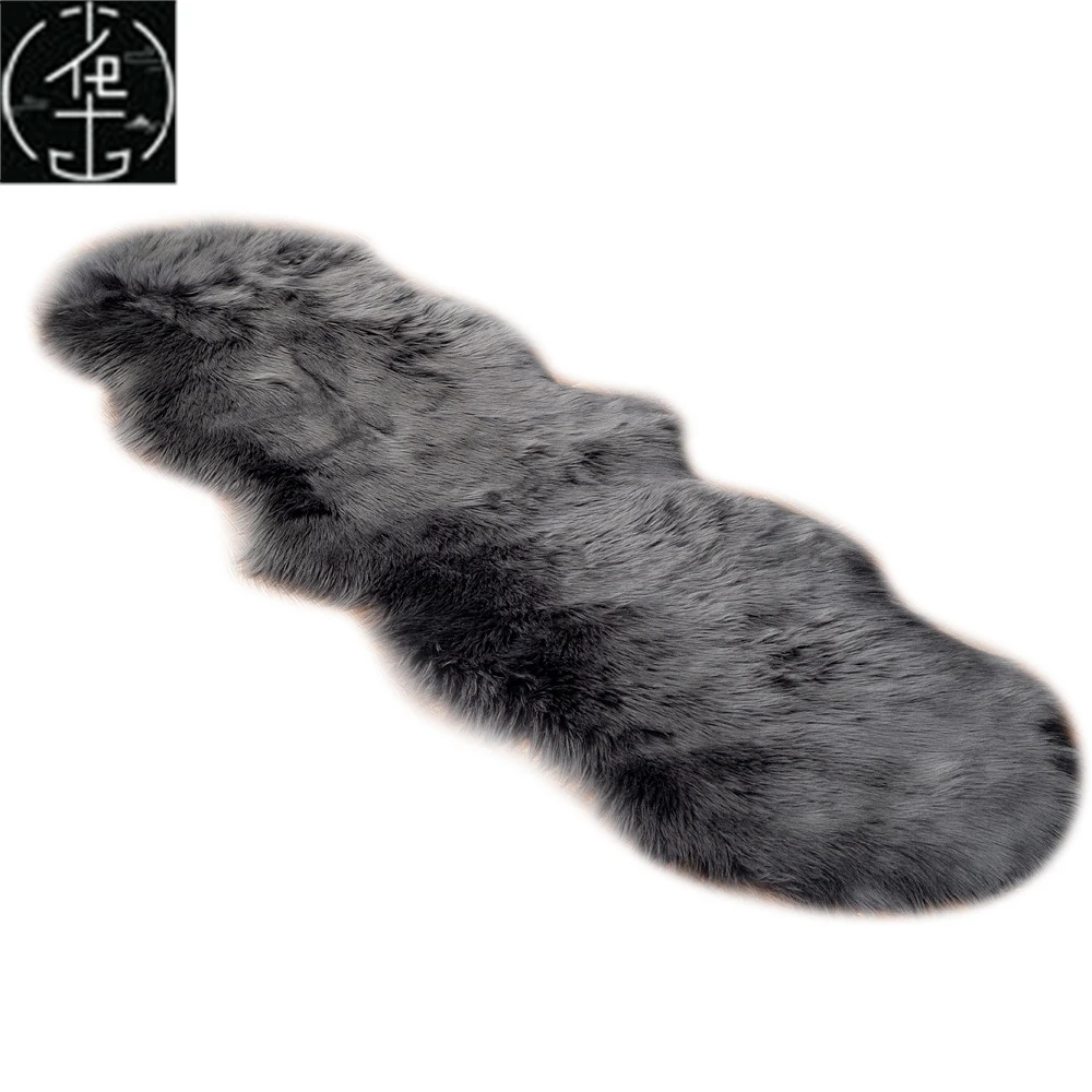 Tappeto in finta lana Divano Cuion Camera da letto Bede Coperta Colore puro Altro materiale 00% Autunno 2024 Tappeto a doppio pannello