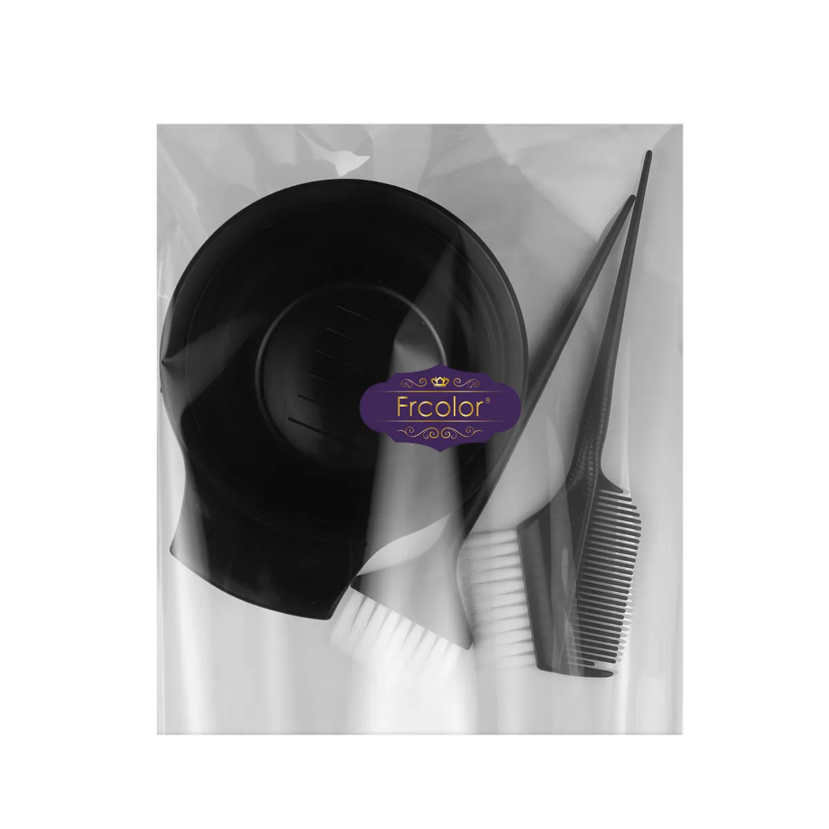 

3Pcs Hair Dye Set Colouring Brush Comb Bowl Kit Salon Hairdressing Tools DIY Hair Coloring Kit No Mess Easy Use
