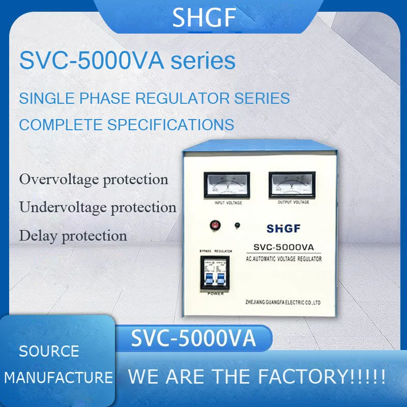 Servo Motor SVC 3000VA 5000VA AVR 110V 220V AC Single Phase Delay protection  Automatic Voltage Regulators Stabilizers view 5