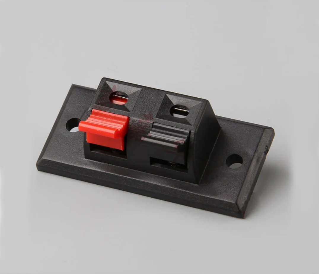 5pcs WP External Banana jack 2 Pin Speaker Amplifier Wire Clip Audio Socket WP2 2 Pole DIY LED Spring Terminal Switch