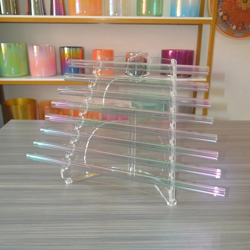 

Titanium Type Seven Color Singing with Stand Chakra Notes 432hz Crystal Musical Instrument Quartz Harp