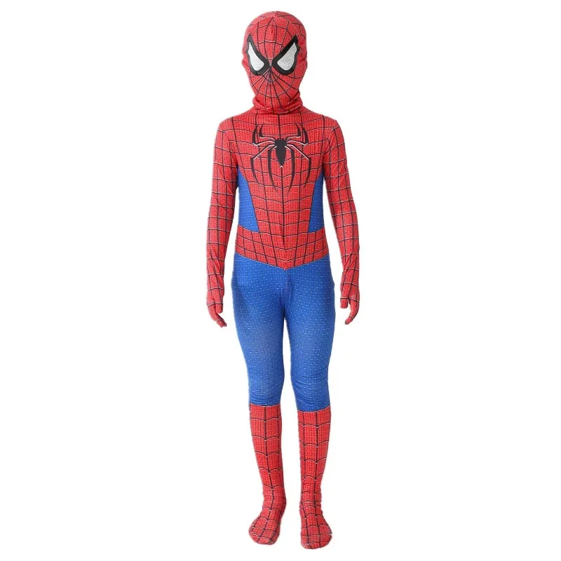 Child Anime Cosplay Costumes Boys Girls Baby Spider-man Tights Bodysuit Jumpsuit Set School Performance Clothes for Kids