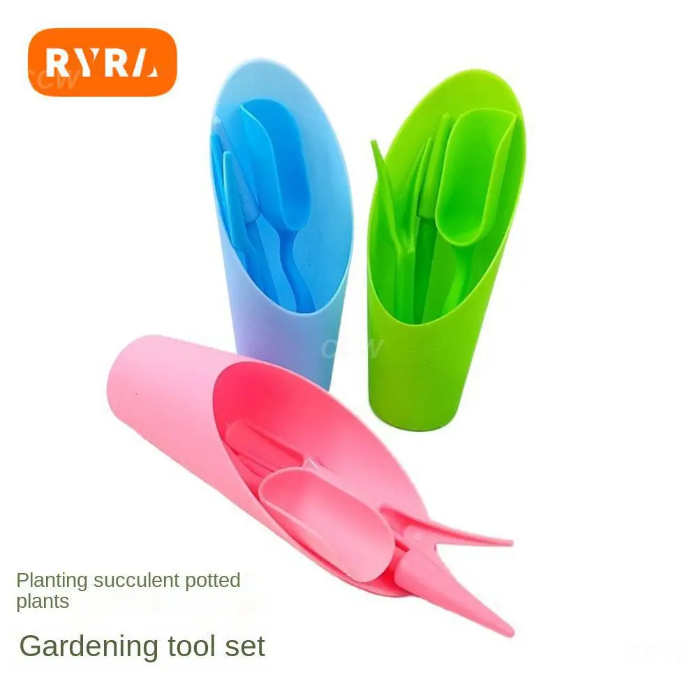 Garden Tool Set Potted Plant Tool Set Plastic Garden Planter Kit Shovel Set Bucket Shovel Tool Combination