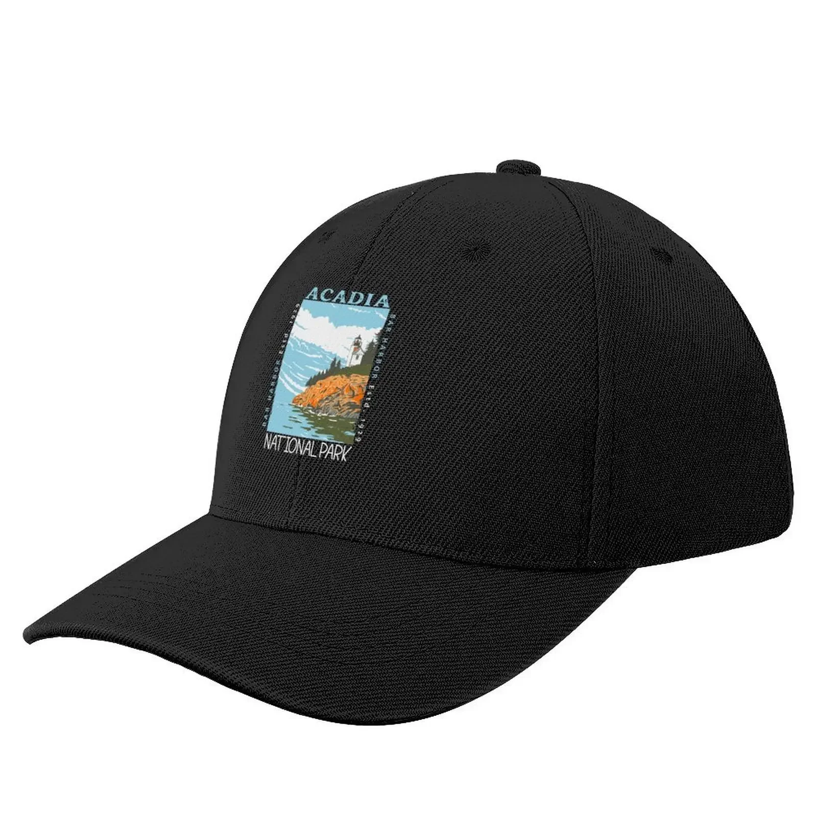 

Acadia National Park Bar Harbor Lighthouse Maine Distressed Baseball Cap Golf Cap Hat Man For The Sun Luxury Hat For Man Women's