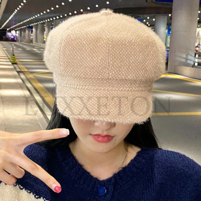 Fashionable Mesh Snap Baseball Cap Women\'s Summer Sun Hat Women\'s Solid Color Breathable Wool Hat Warm Super Light Down Cotton