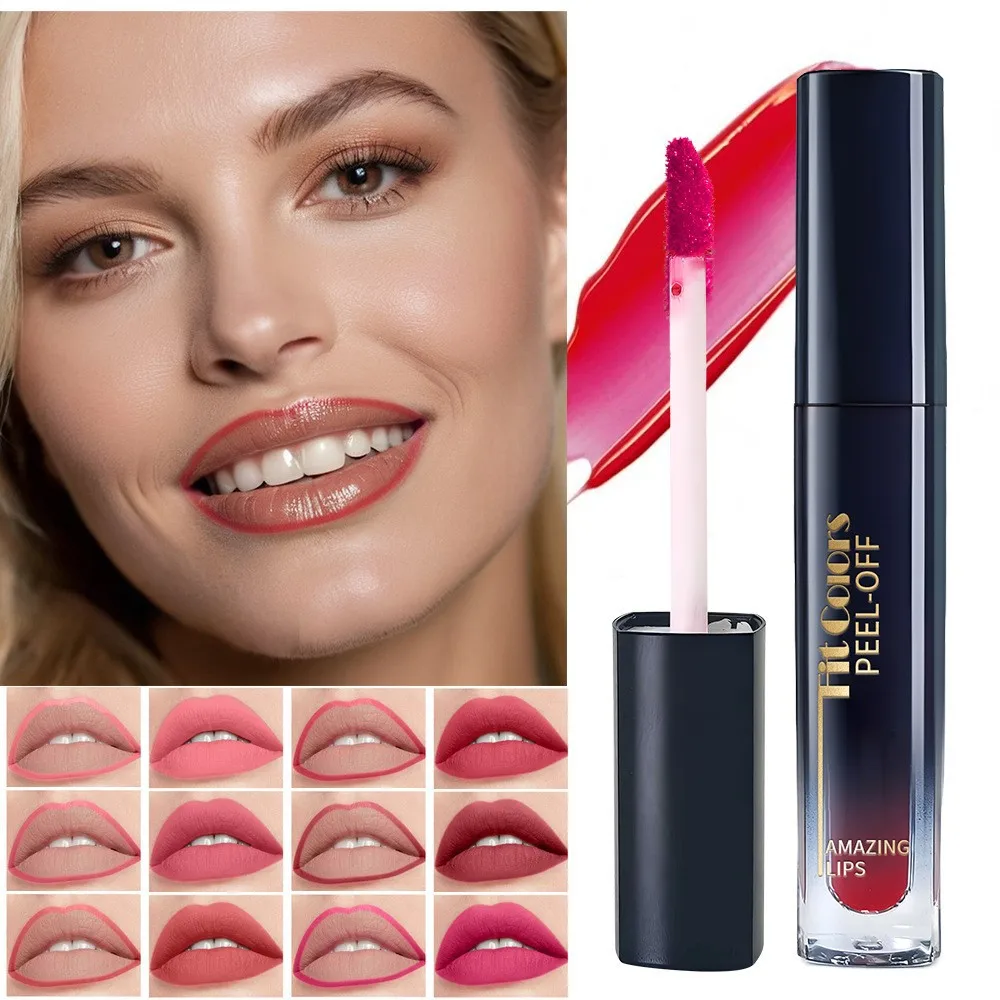 Peel Off Lip Stain Reveal Tint labbra rosa impermeabile a lunga durata Tazza antiaderente a prova di trasferimento Tessitura labbra naturale Cosmetici da donna