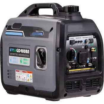 Prodotti GD400BN, 4000W portatile super-silenzioso doppio carburante e capacità parallela, pronto per camper, conforme al CARB