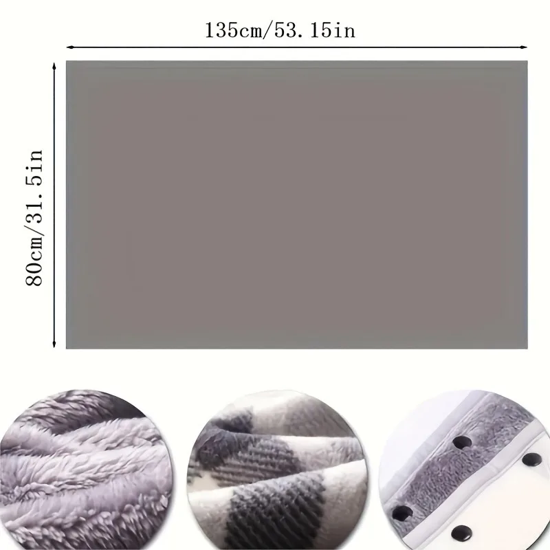 2025 New Warm Shawl Thick Plaid Fleece Postpartum Blanket, Multi-Functional Nap Blanket