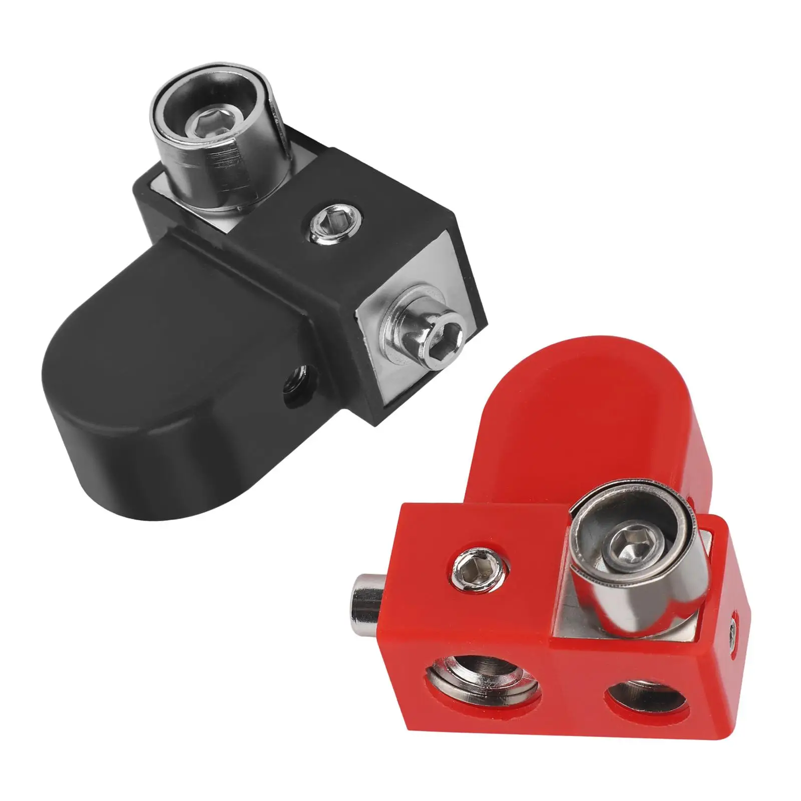 

Battery Terminal Connectors with Silicone Protective Cover Multi Gauge Output Terminal Clamps for Car Yacht