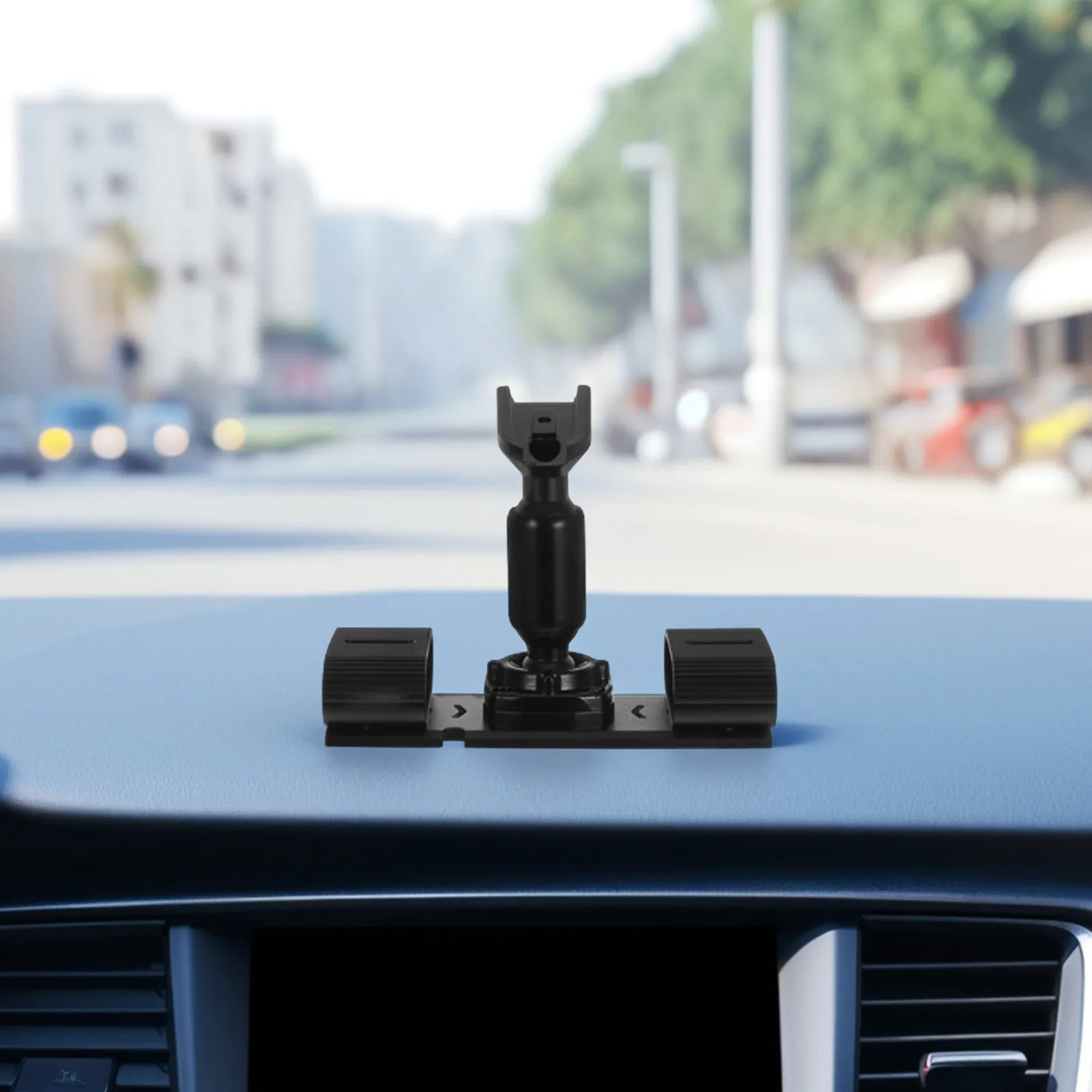 1Set Rearview Mirror Camera Mount Bracket Compatible with Most Dash Secure Metal Plastic Design Vibration Free Car Interior