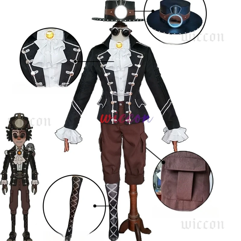 jogo-identidade-v-cosplay-traje-toupeira-prospector-norton-campbell-cosplay-mr-mole-uniformes-de-pele-terno-anime-festa-roupa-para-homem