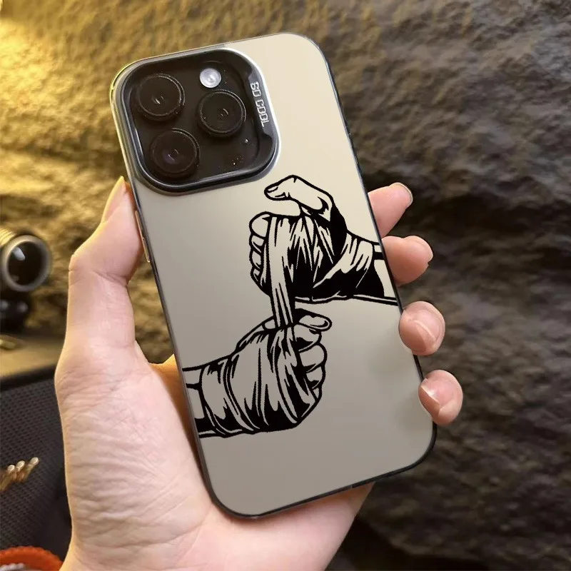 

Boxing Champion Themed Shockproof Frosted Mobile Phone Case Suitable for iPhone 16 15 14 13 12 11 Pro Max Plus Mini back cover