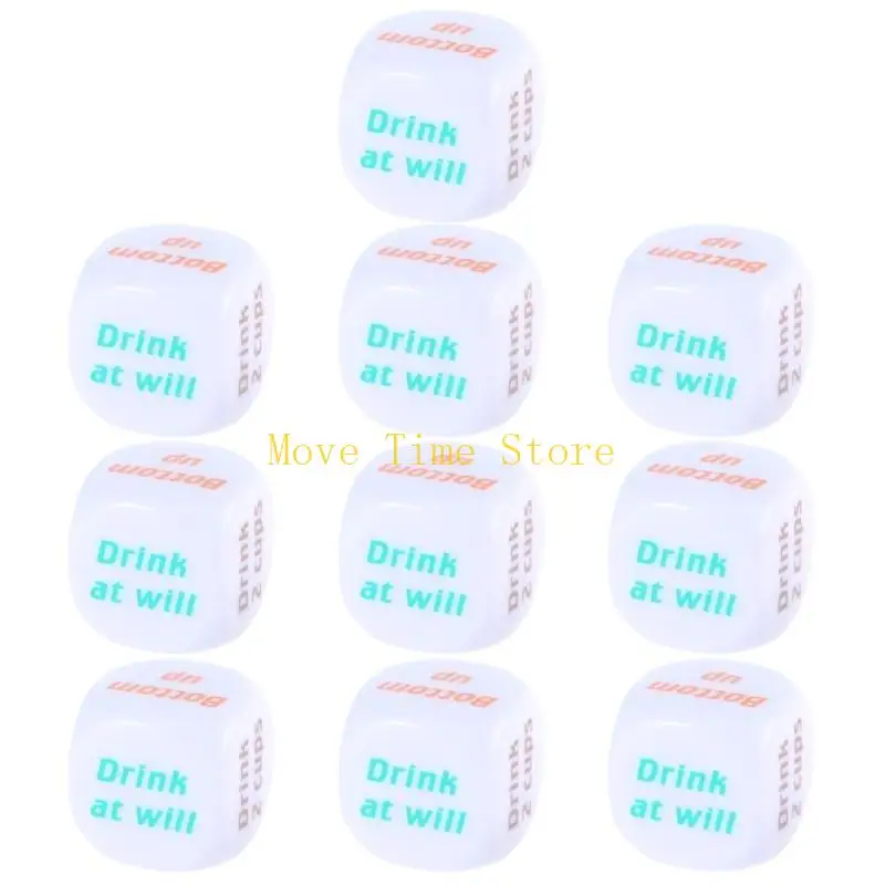 

92me акриловая игра реквизит по заказу выпивки за заказ Dices Dices Game Dices Game Reps