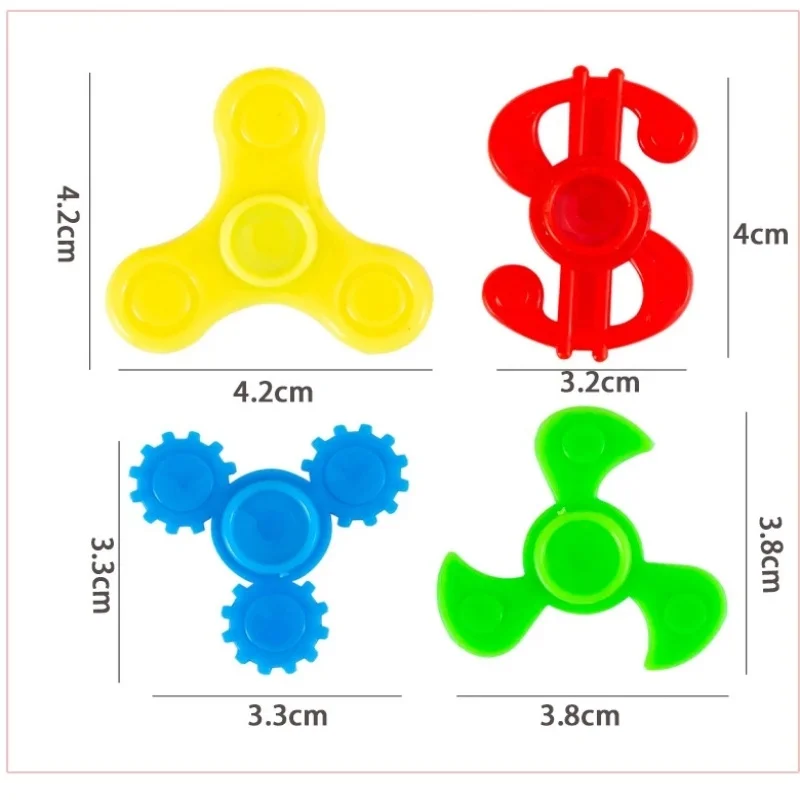 18pcs Mini Fingertip Gyro Spinner Colorful Spinning Toys for Kid Party Favor Toys Rotating Gyroscope Decompression Funny Gifts